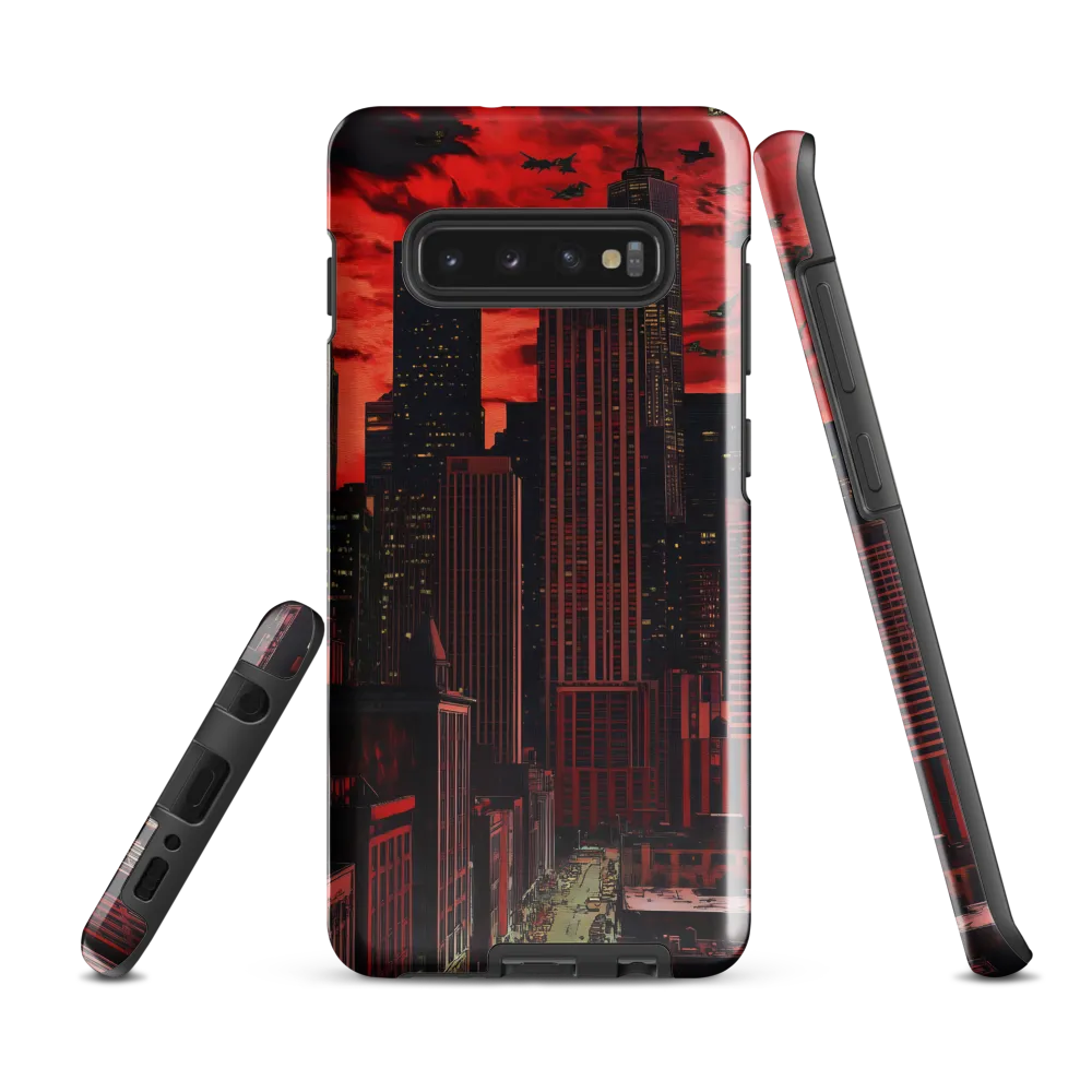 Red City Under Threat | Phone Case |  S10 Plus | Tough Case | Glossy