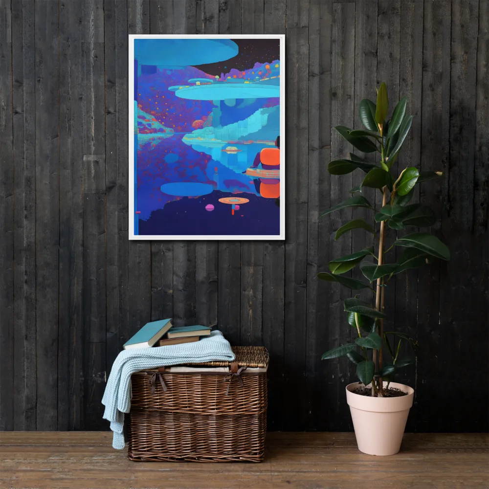 Reflections of Serenity | Canvas with White Frame | 24″×32″