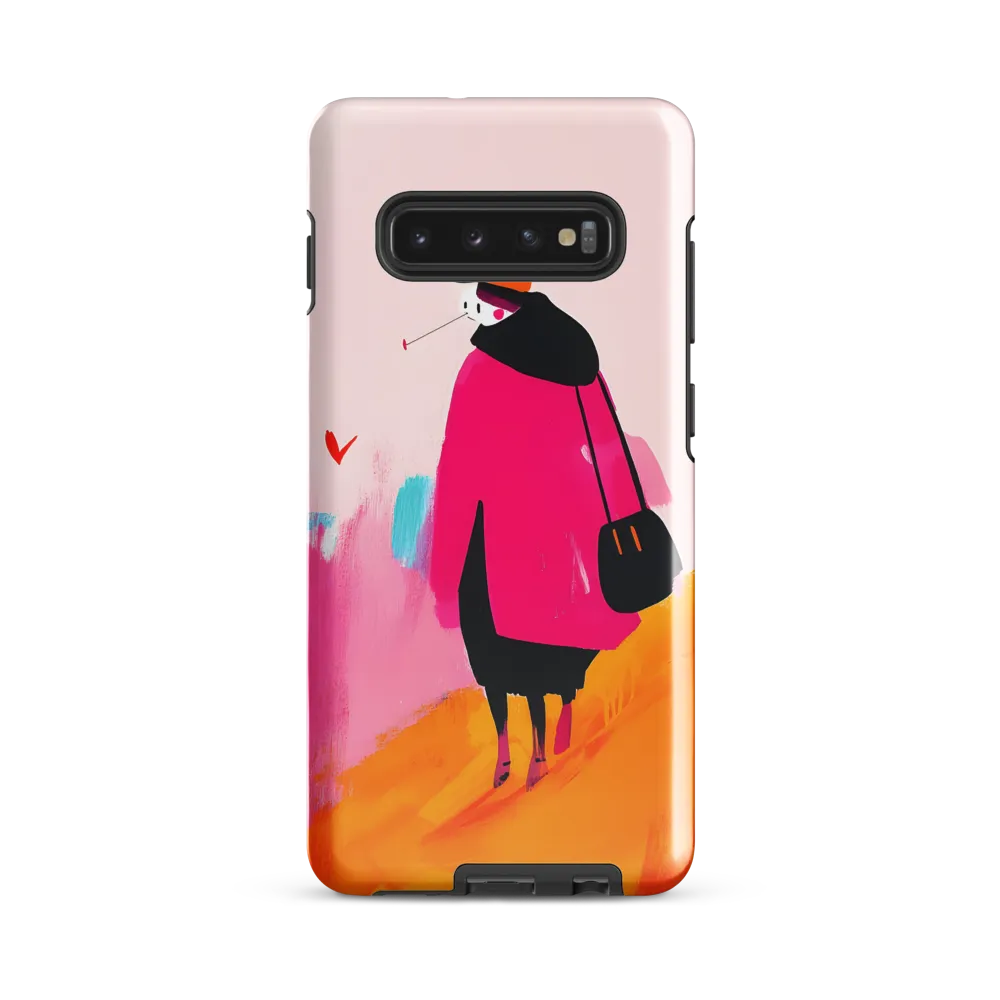 Wanderer in Pink | Phone Case |  S10 Plus | Tough Case | Glossy