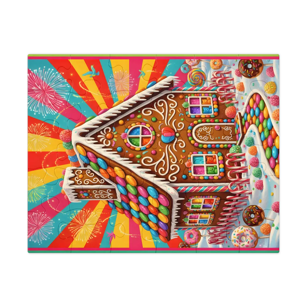 Gingerbread Cottage 
 Jigsaw Puzzle in Tin Box