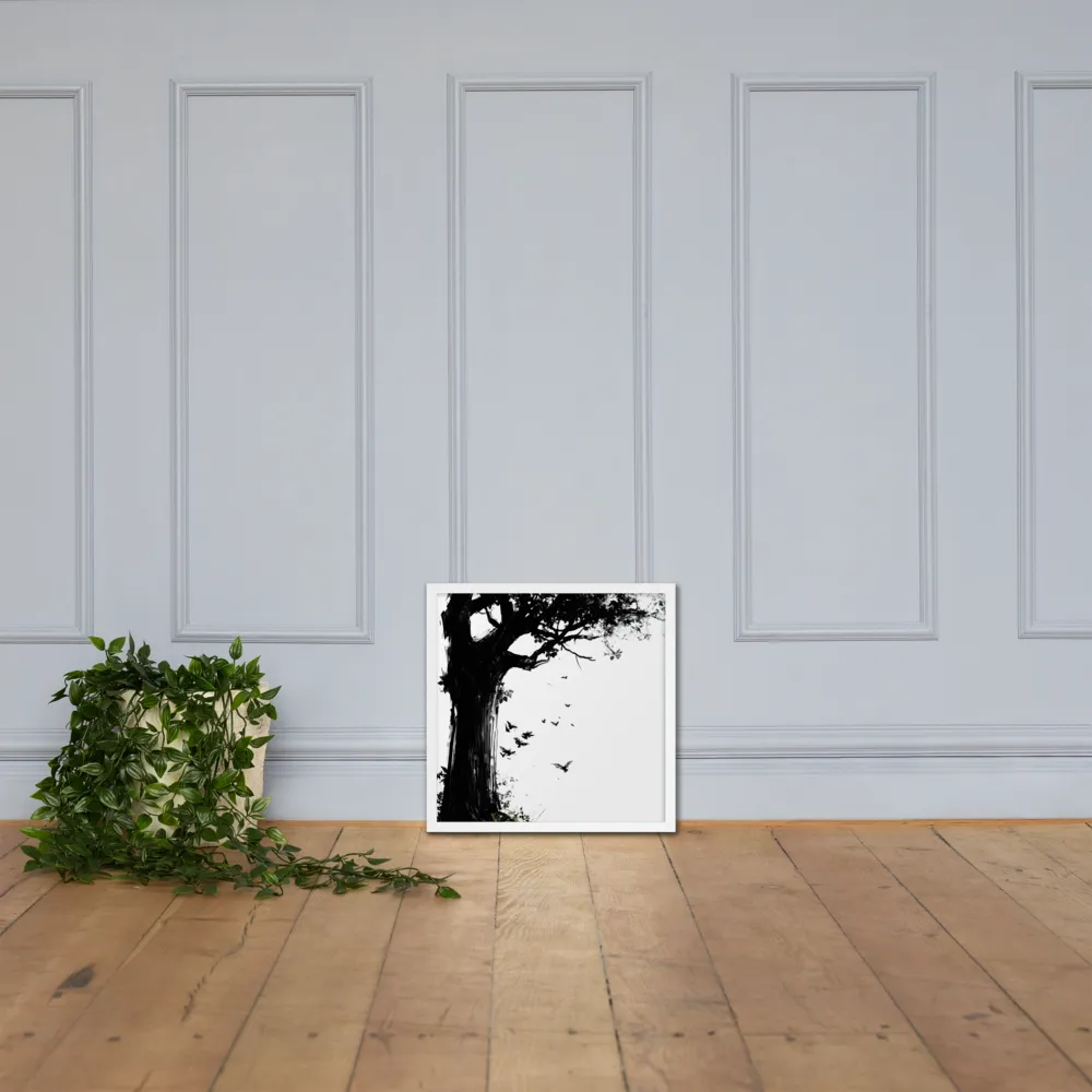 Whispers of Nature | Poster with White Frame | 18″×18″
