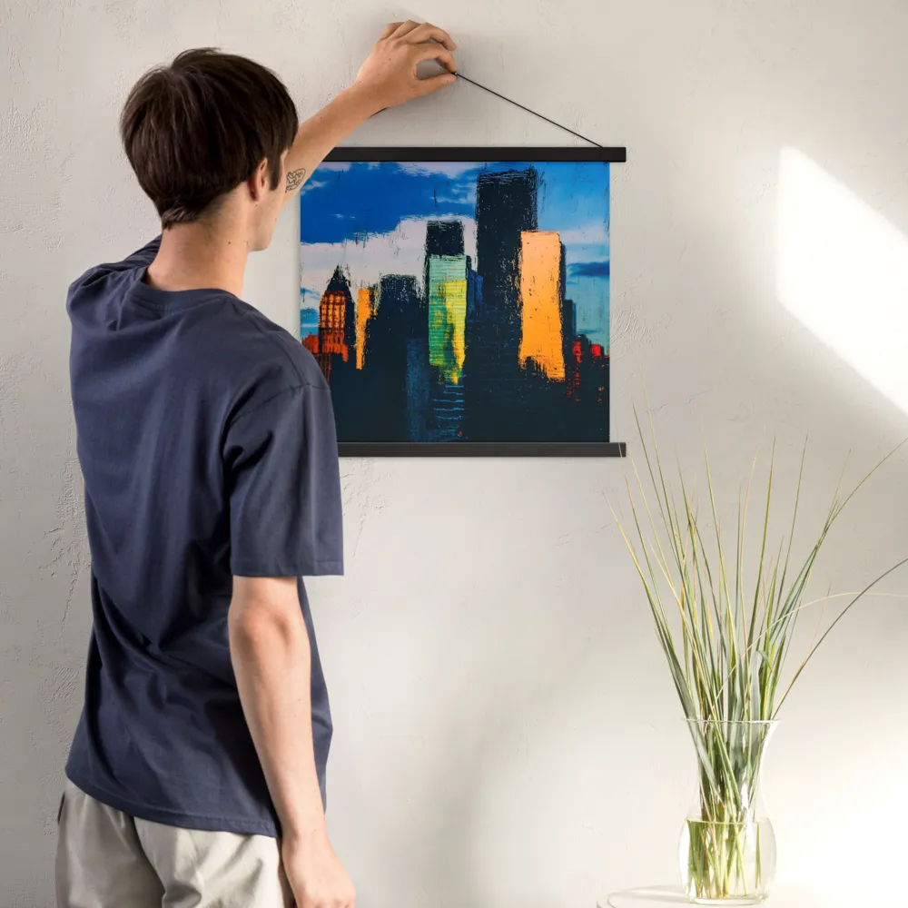 Reflections of Tranquility | Poster With Black Wood Hanger | 18″×18″