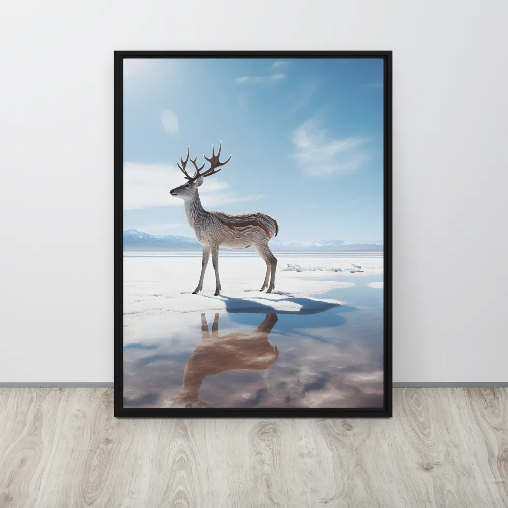 Majesty in Reflection | Canvas with Black Frame | 24″×32″