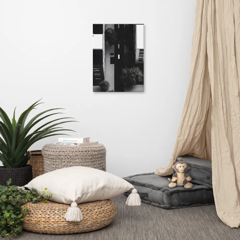 Urban Serenity from Above | Canvas | 18″×24″