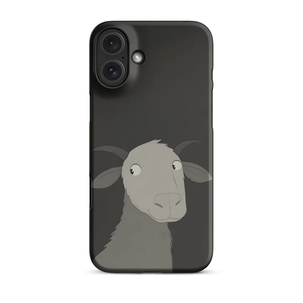 Whimsical Goat in Darkness