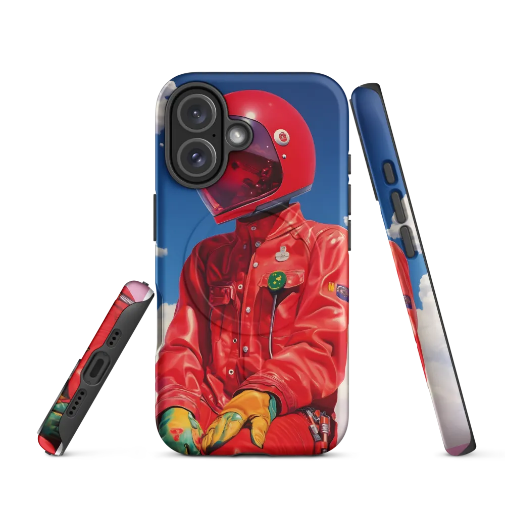 Astronaut in Crimson