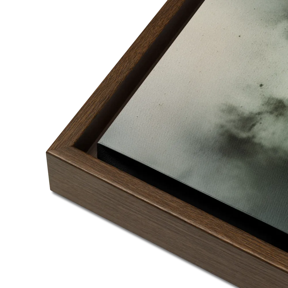 Clouded Thoughts | Canvas with Brown Frame | 18″×24″