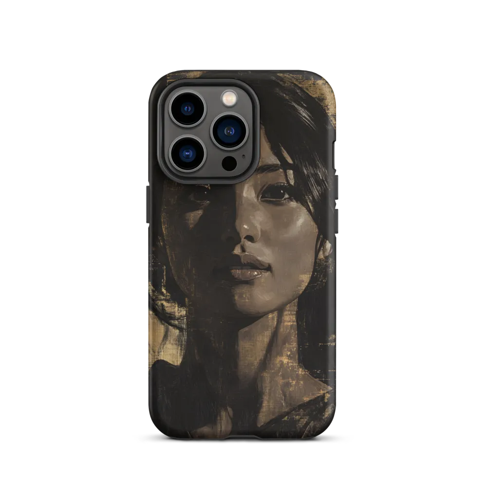 Golden Gaze: A Contemporary Portrait