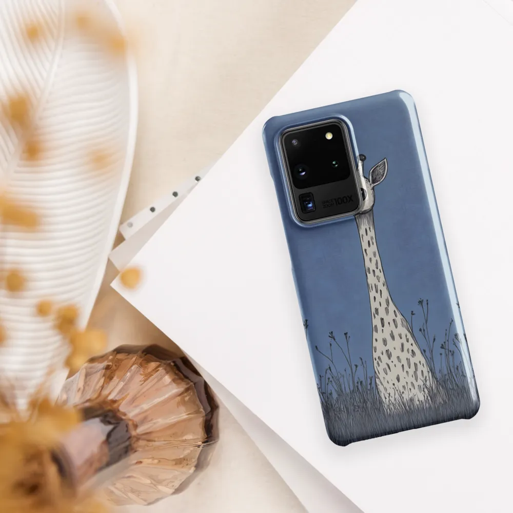 Whimsical Giraffe in Blue