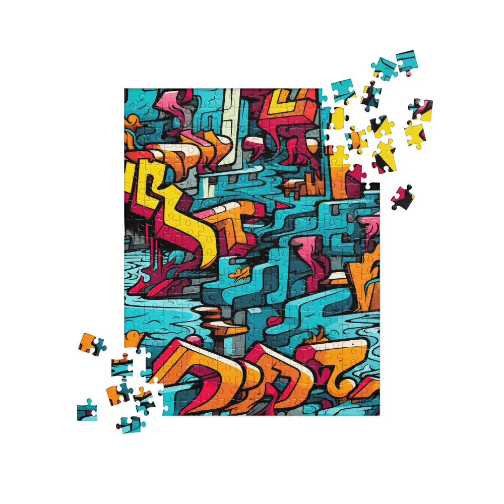 Urban Flow: A Graffiti Odyssey | Jigsaw Puzzle | 252 pieces