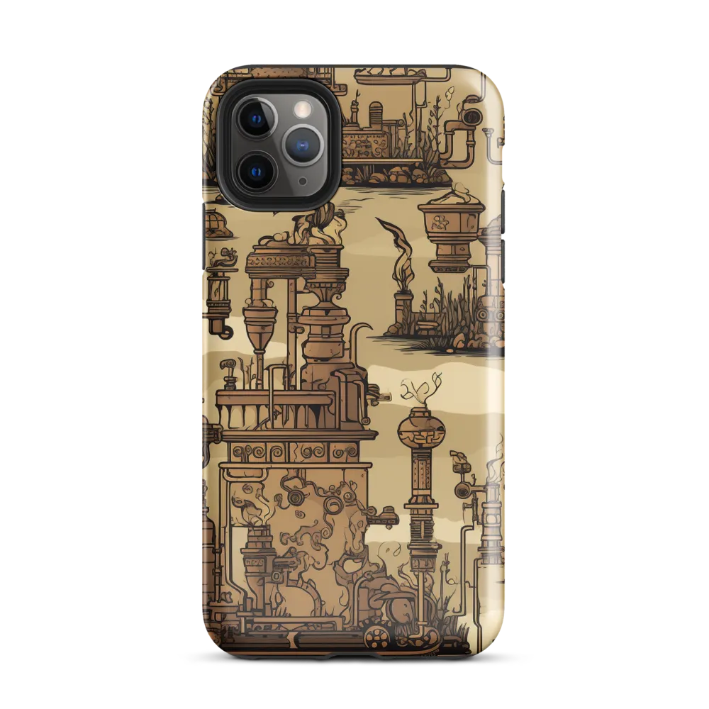 Whimsical Industrial Landscape | Phone Case |  11 Pro Max | Tough Case | Glossy