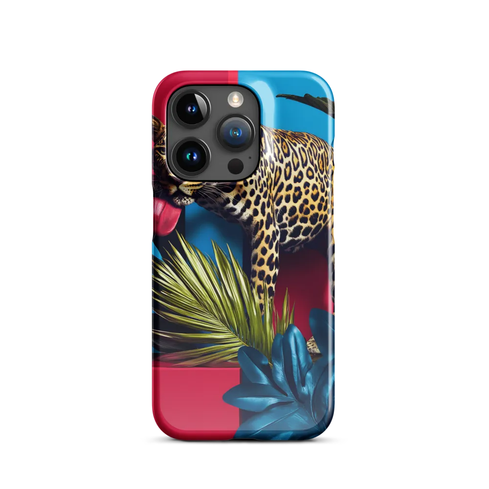 Playful Leopard in Vibrant Paradise