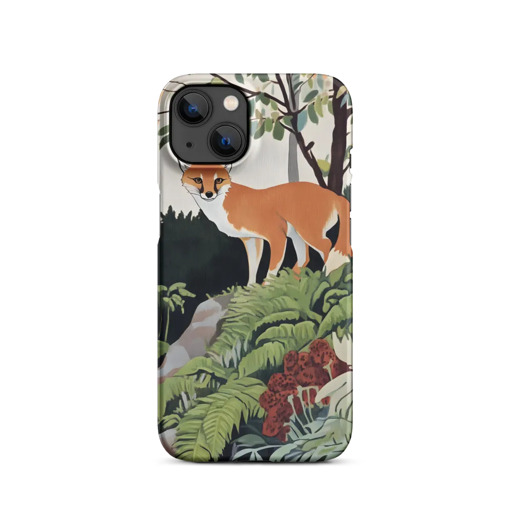 Whispers of the Forest: An Illustrated Fox | Phone Case |  13 | Snap Case | Matte