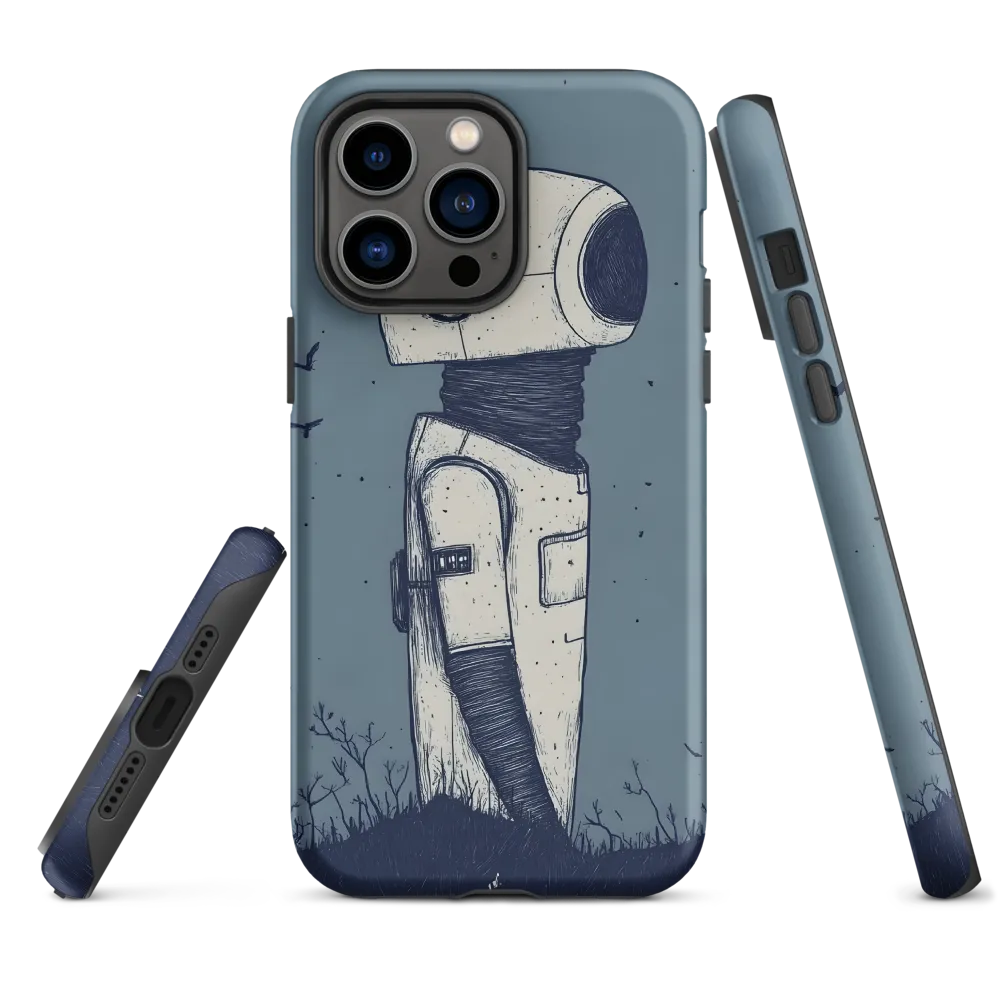 Contemplative Robot in a Barren Landscape