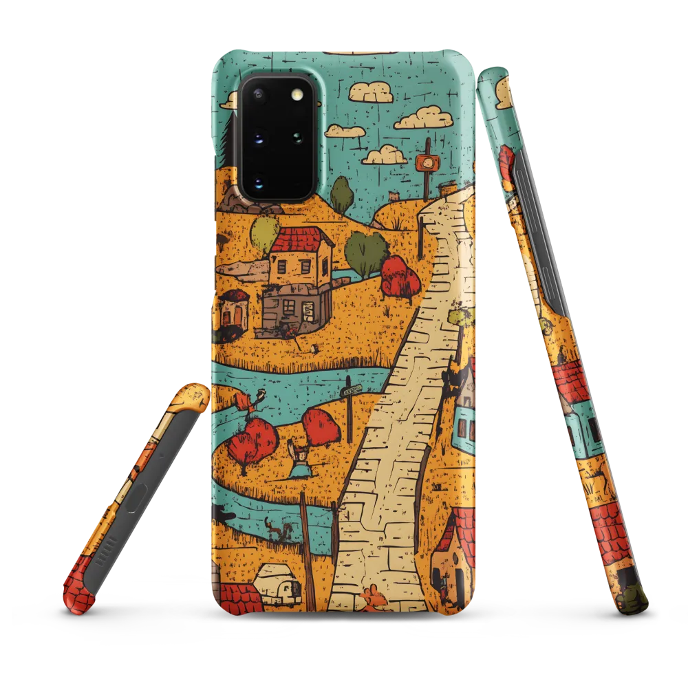 Whimsical Village Landscape