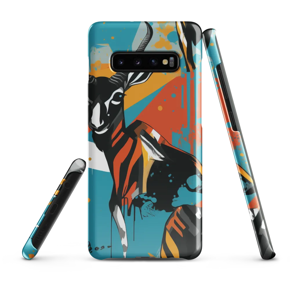 Dynamic Antelope in Vivid Abstract | Phone Case |  S10 Plus | Snap Case | Glossy