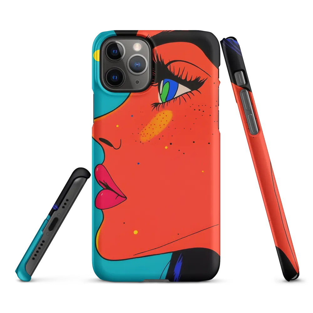 Vibrant Feminine Profile in Pop Art