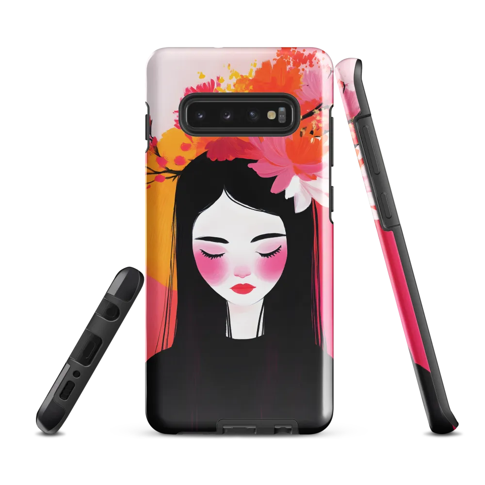 Serenity in Bloom | Phone Case |  S10 Plus | Tough Case | Glossy