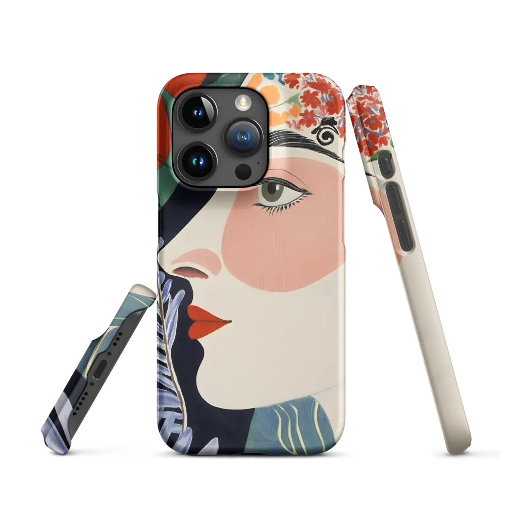 Floral Serenade: A Modern Portrait