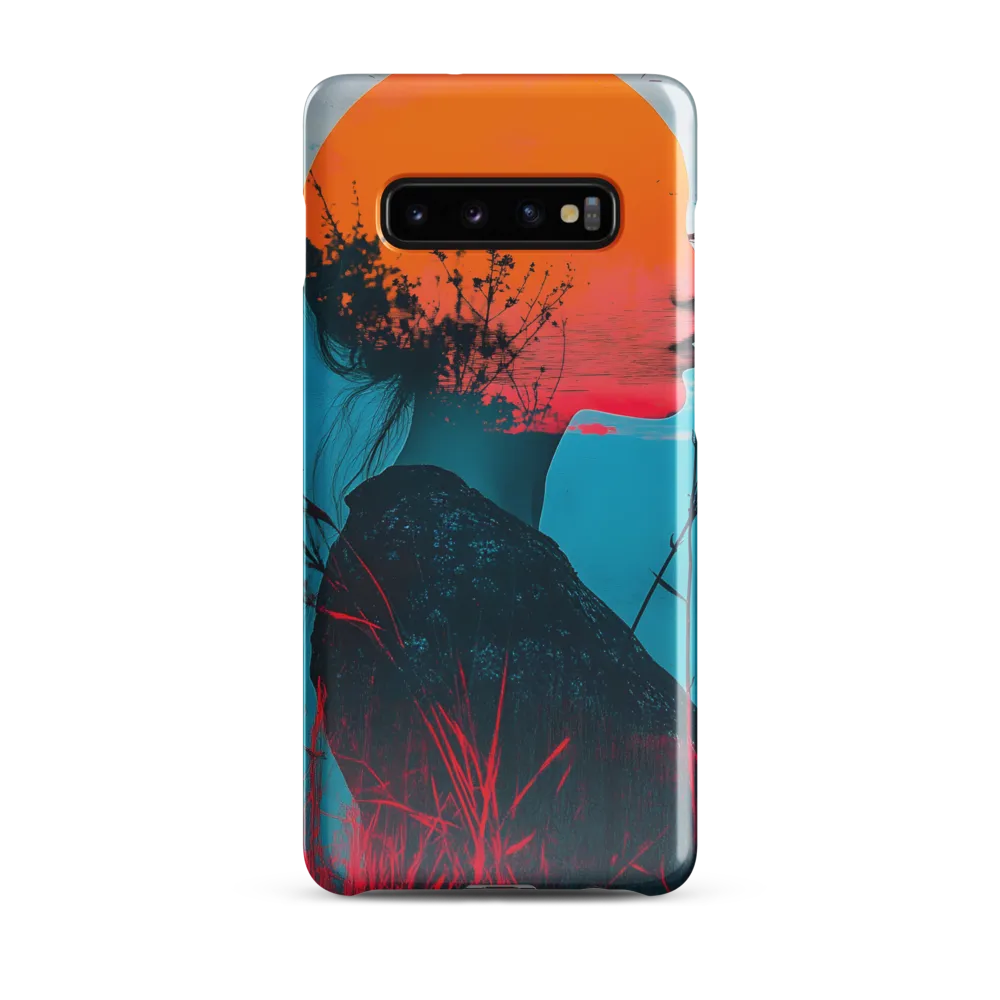 Ethereal Silhouette: A Dance of Nature and Self | Phone Case |  S10 Plus | Snap Case | Glossy