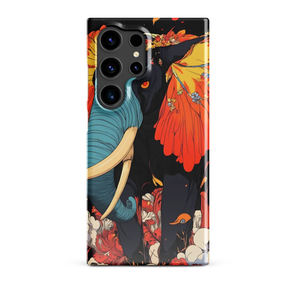 Majesty of the Floral Elephant | Phone Case |  S24 Ultra | Snap Case | Glossy