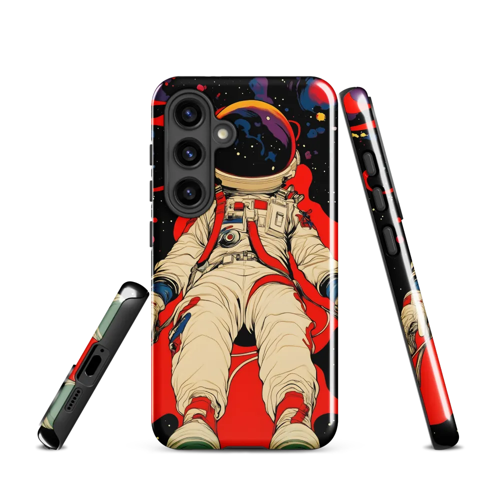 Astronaut in Cosmic Reverie | Phone Case |  S24 | Tough Case | Glossy