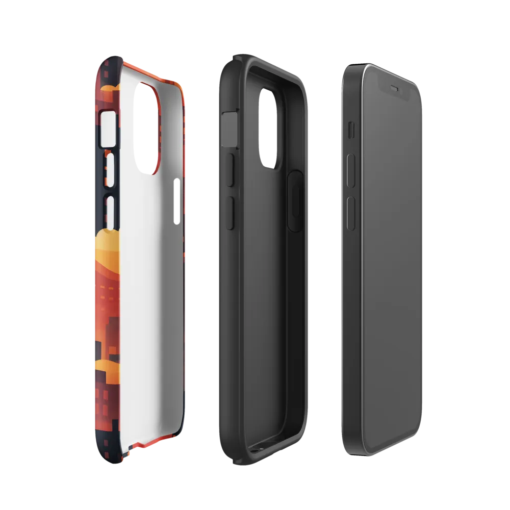 Radiance of the Urban Horizon | Phone Case |  12 mini | Tough Case | Glossy