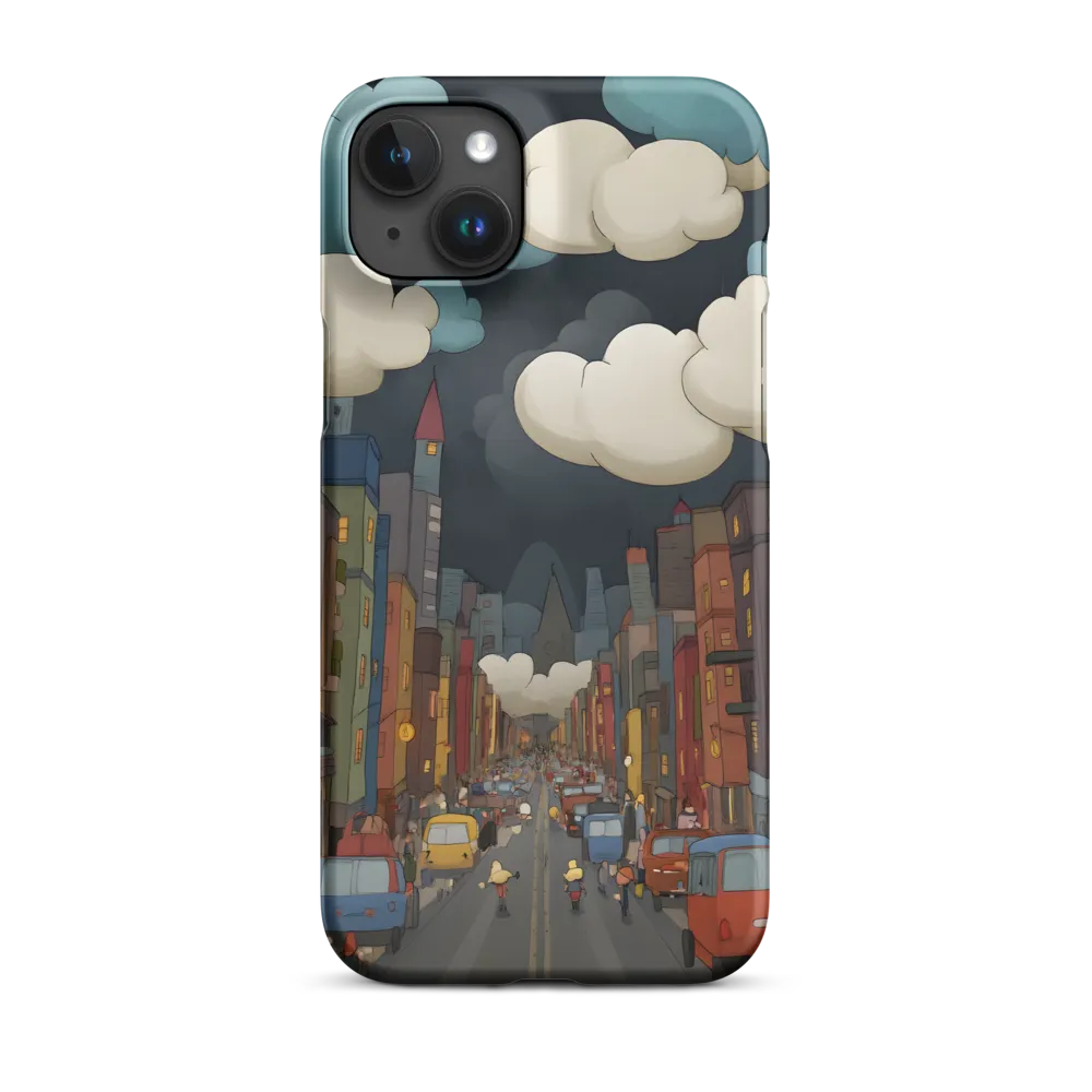 Urban Symphony: A City Awakens at Dusk | Phone Case |  15 Plus | Snap Case | Matte