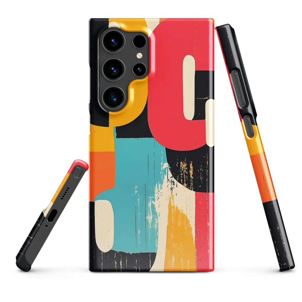 Colorful Curves: Numbers in Harmony | Phone Case |  S24 Ultra | Snap Case | Glossy