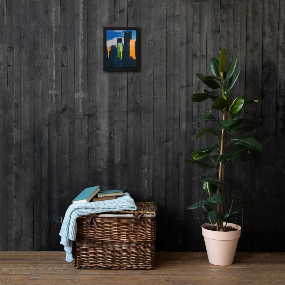Reflections of Tranquility | Canvas with Black Frame | 8″×10″