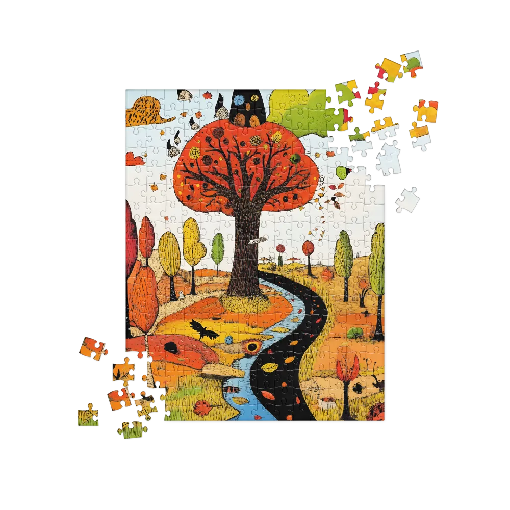 Whimsical Autumn Journey | Jigsaw Puzzle | 252 pieces