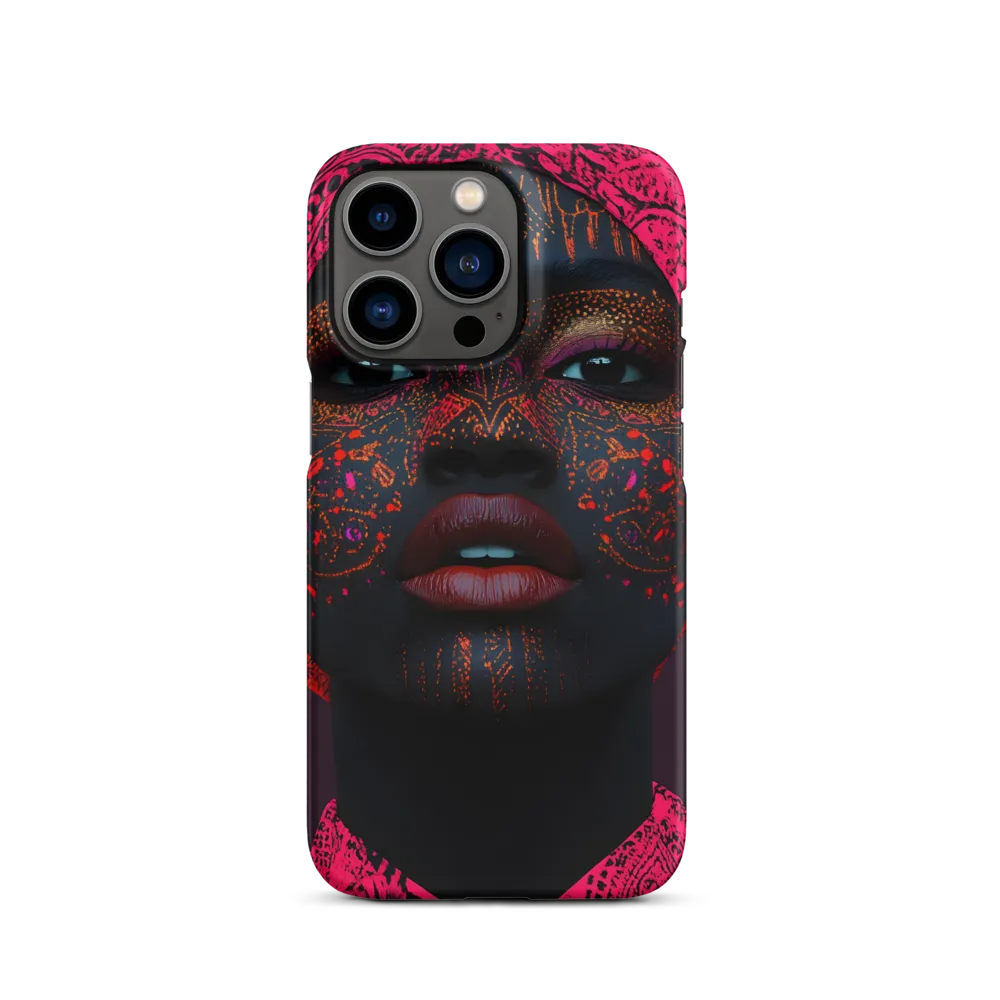 Neon Adornments: A Portrait of Cultural Expression
