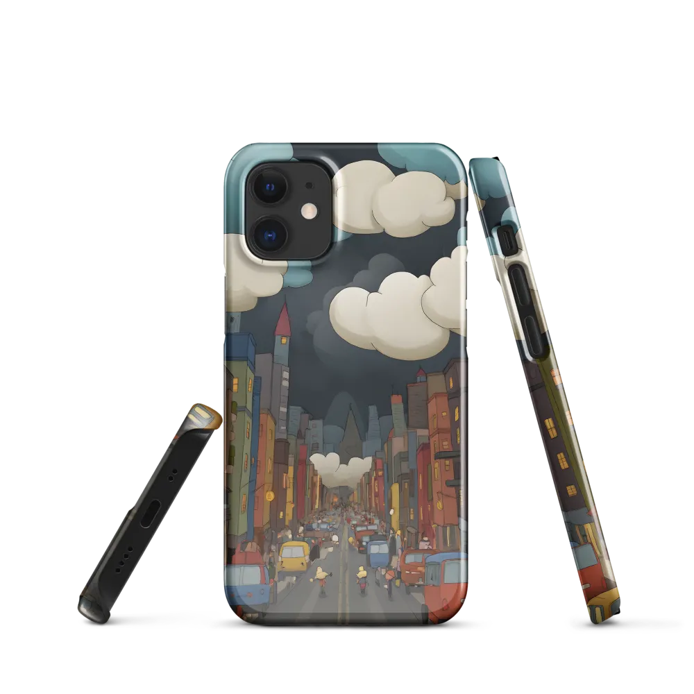 Urban Symphony: A City Awakens at Dusk | Phone Case |  12 Mini | Snap Case | Glossy