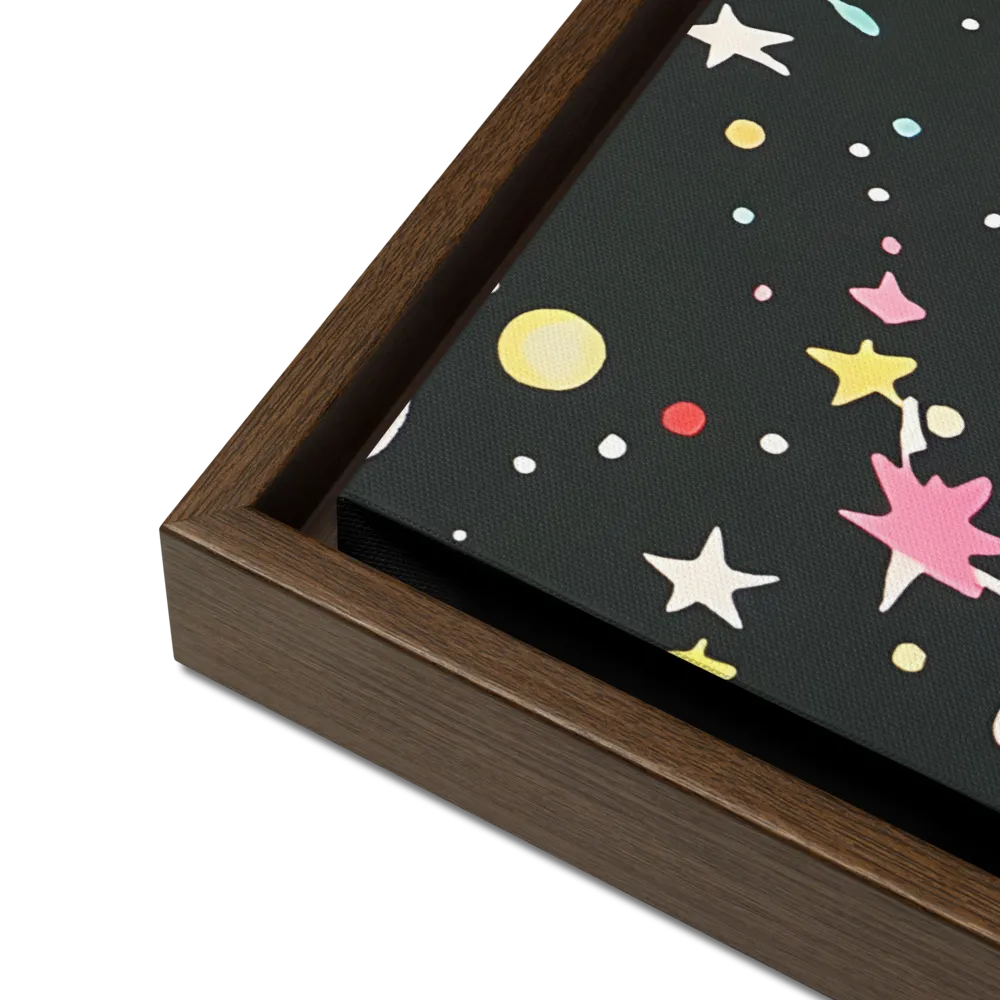 Cosmic Dreamer | Canvas with Brown Frame | 18″×24″