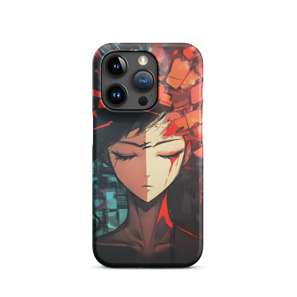 Fragmented Mind: The Silent Struggle | Phone Case |  15 Pro | Snap Case | Matte