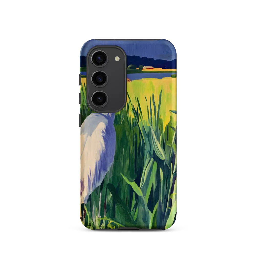 Graceful Presence: The Heron in the Meadow