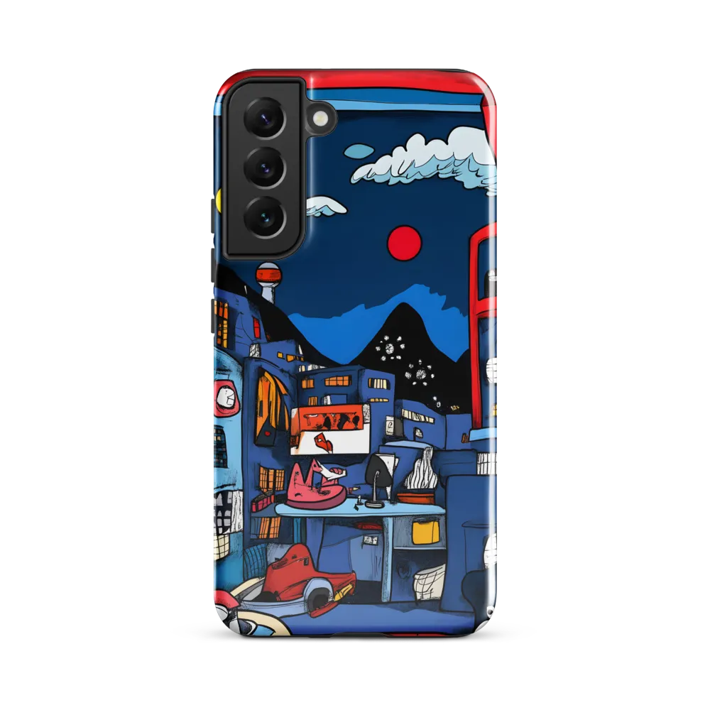 Whimsical Cityscape at Night