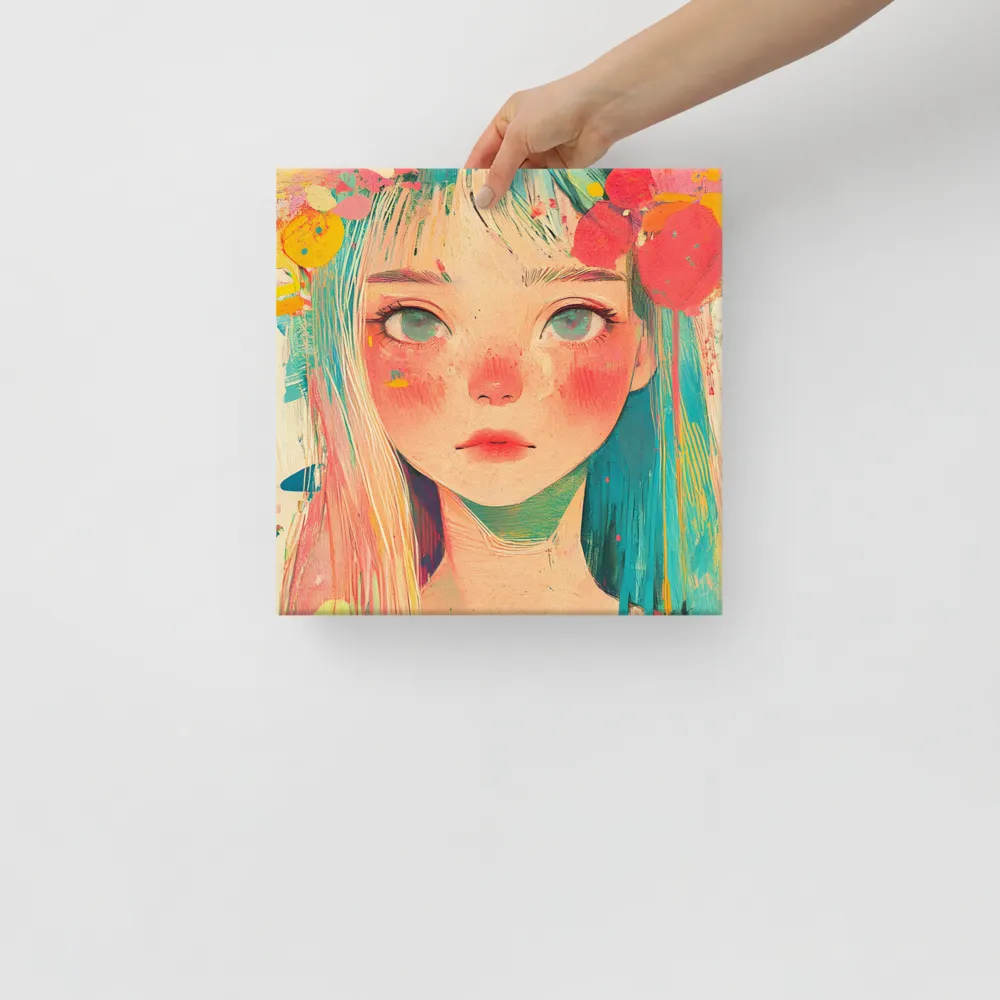 Whimsical Blossom | Canvas | 12″×12″