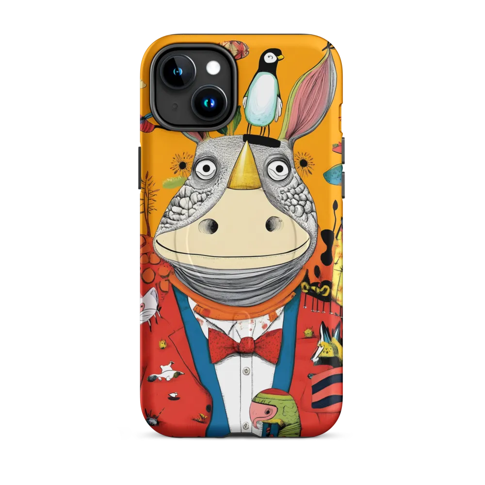 Whimsical Rhinoceros: A Playful Encounter
