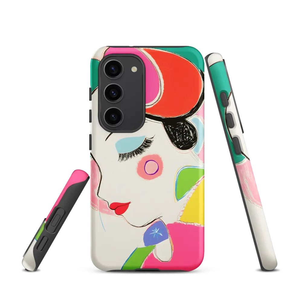 Whimsical Portrait in Colorful Abstraction