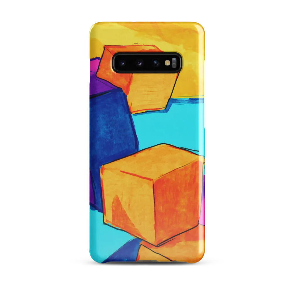 Playful Cubes in Vibrant Harmony | Phone Case |  S10 Plus | Snap Case | Glossy