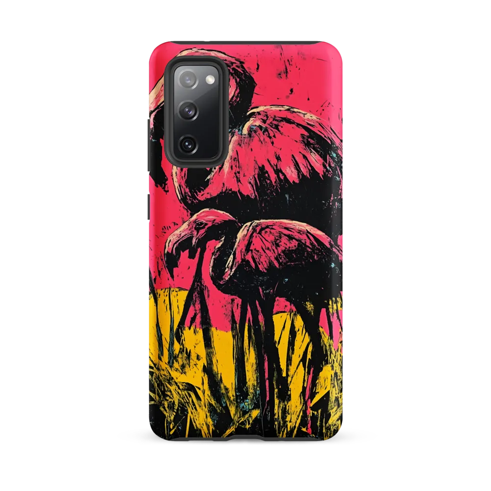 Flamingo Duet: A Pop Art Expression