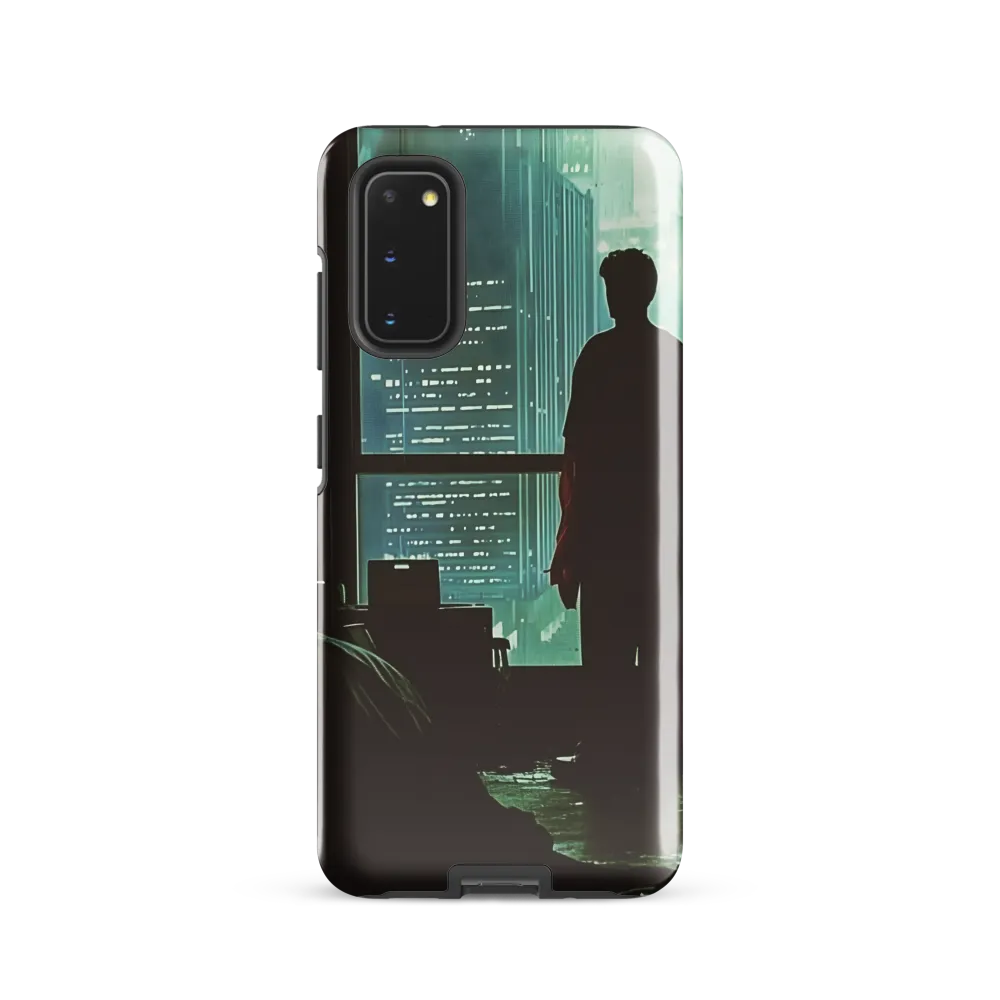 Silent Contemplation in a Futuristic Dystopia
