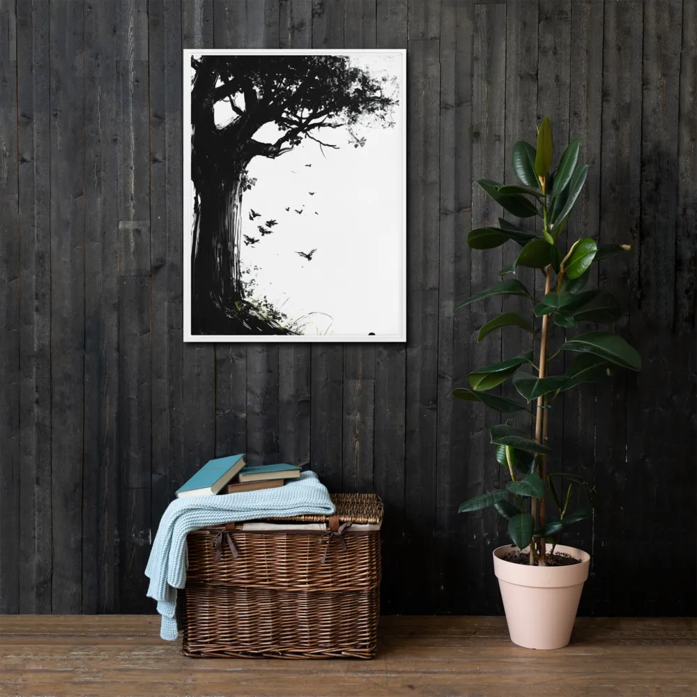 Whispers of Nature | Canvas with White Frame | 24″×32″