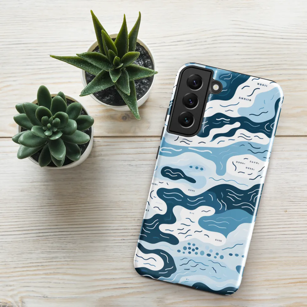 Flowing Waters: An Abstract Journey | Phone Case |  S22 Plus | Tough Case | Glossy
