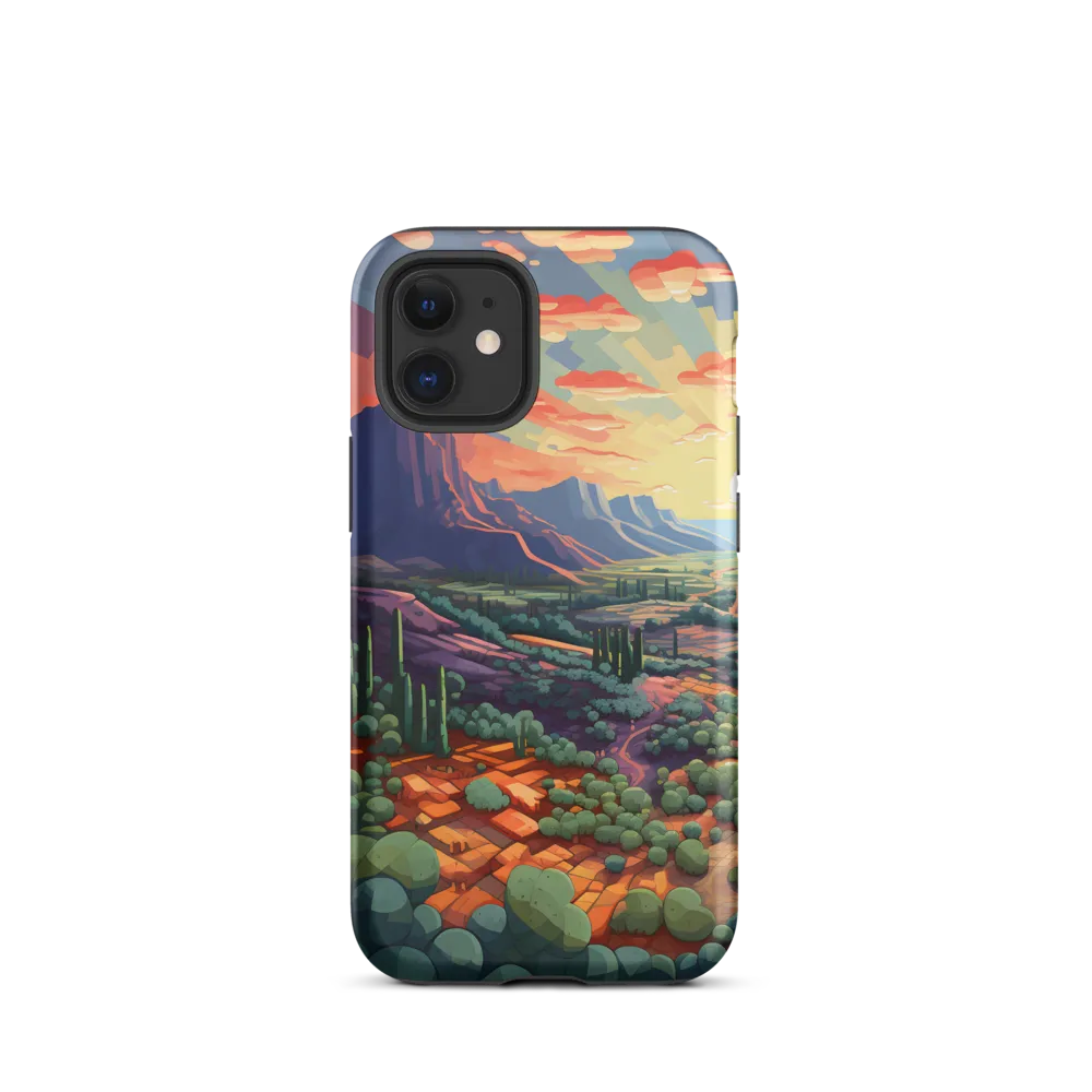 Desert Serenity at Dusk | Phone Case |  12 mini | Tough Case | Matte