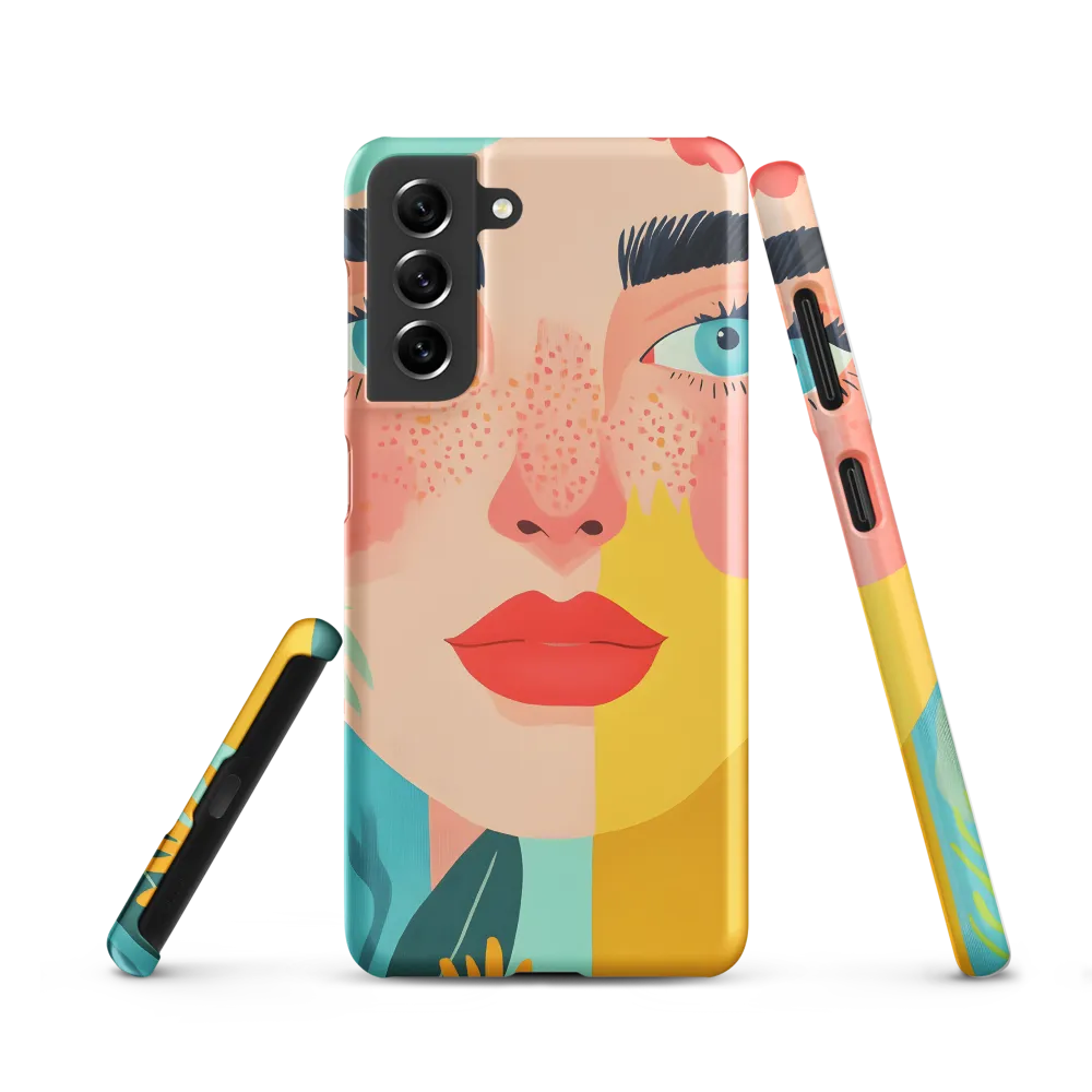 Floral Serenity: A Modern Portrait