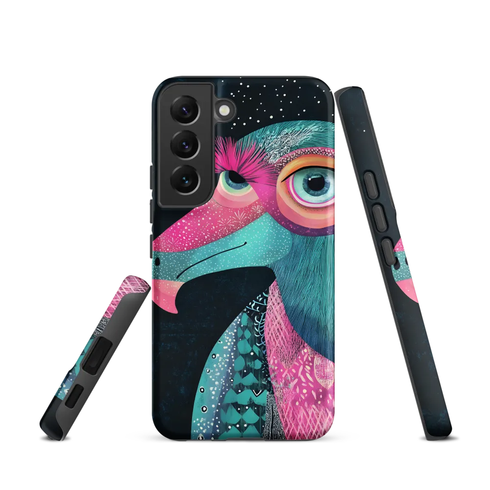 Whimsical Vulture: A Dance of Colors | Phone Case |  S22 | Tough Case | Matte