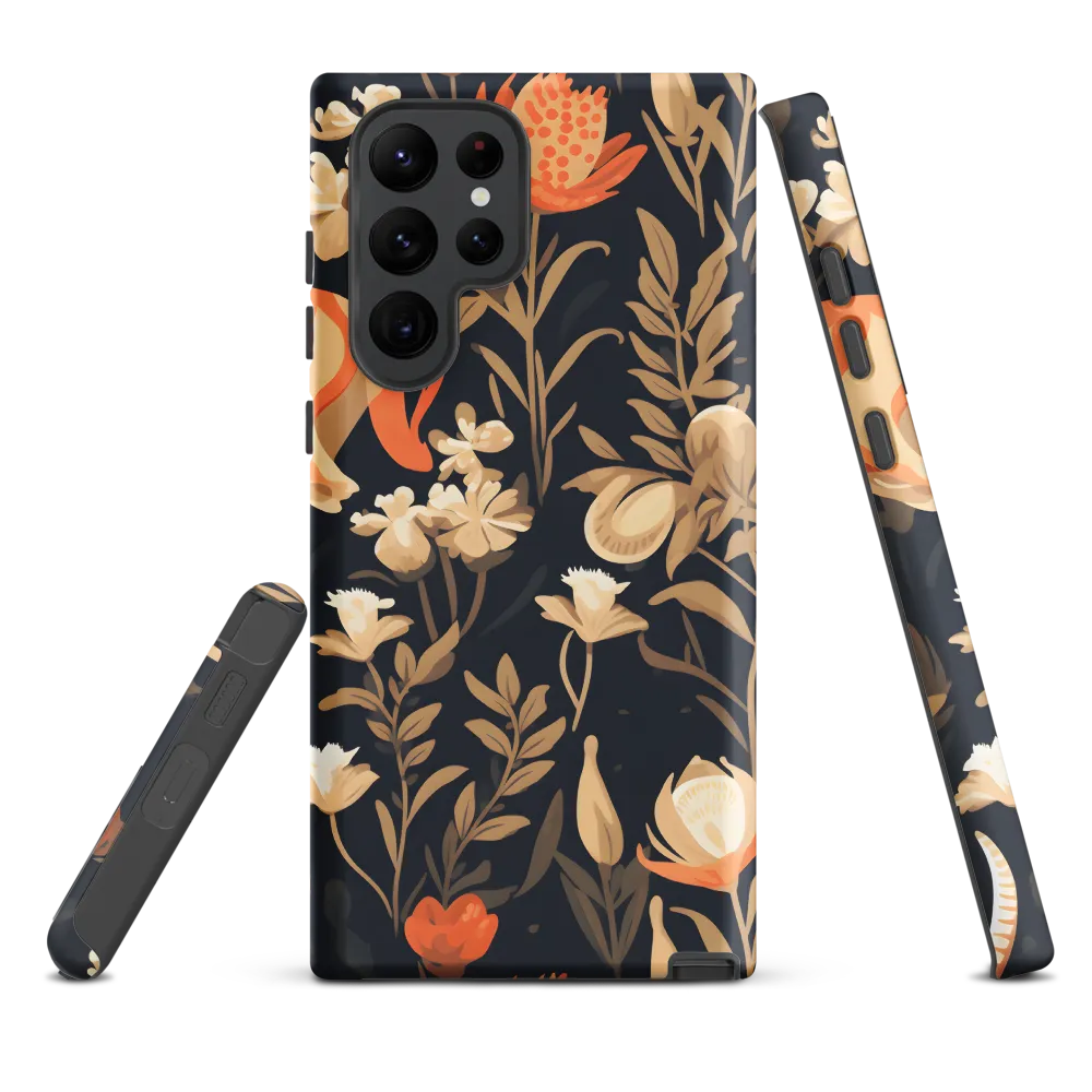 Floral Harmony: A Dance in the Dark
