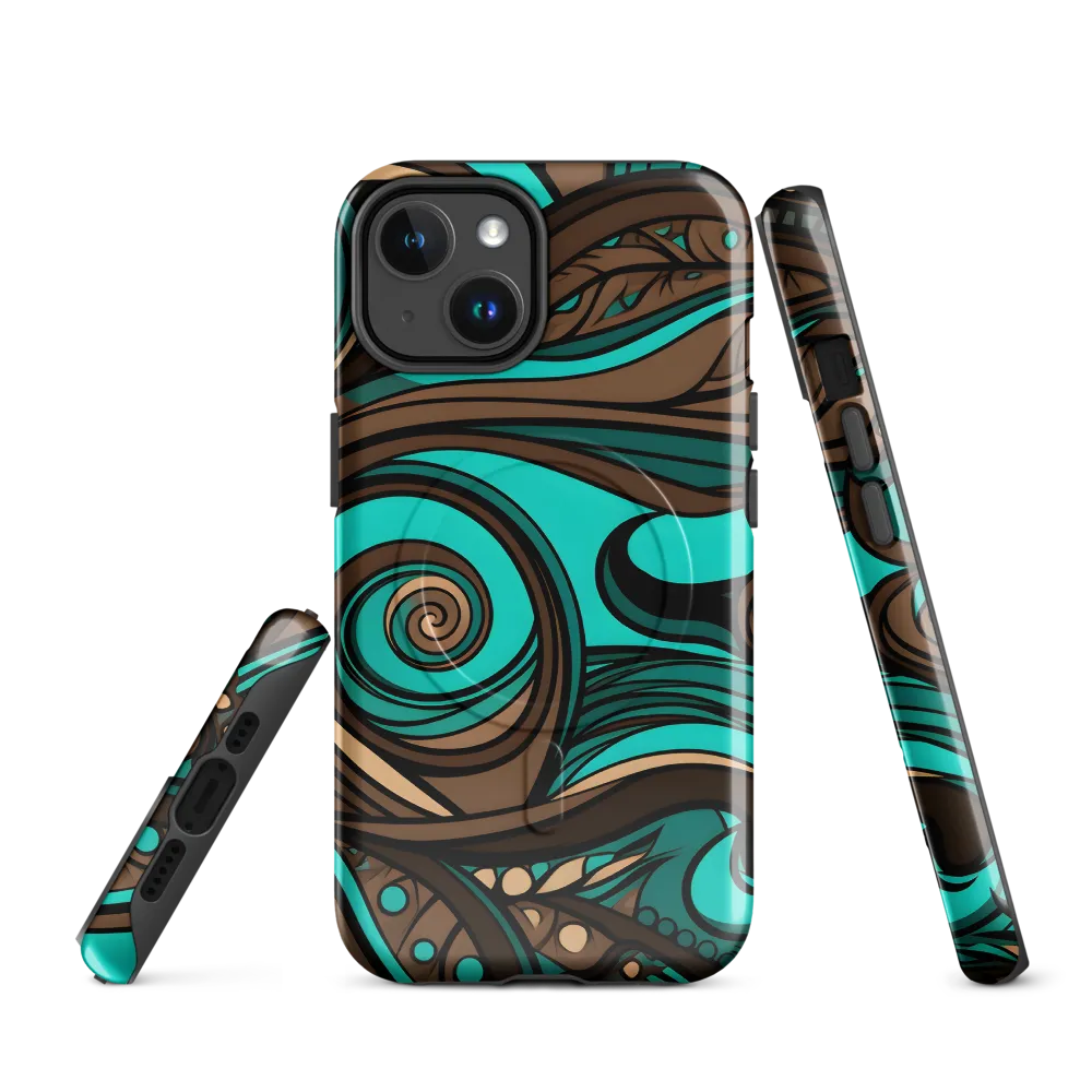 Fluctuating Currents | Phone Case |  14 | MagSafe® Tough Case | Glossy